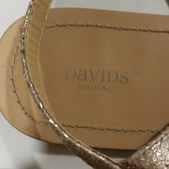 David's Bridal Embellished Sandals - Picture 5 of 6